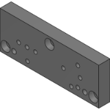 Mounting plates connector strips to TK-SQ series
